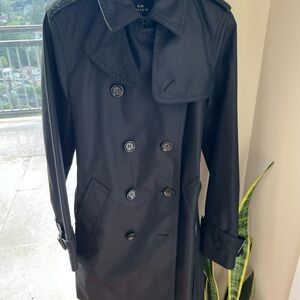 Black Coach double breasted woman’s trench coat XSmall